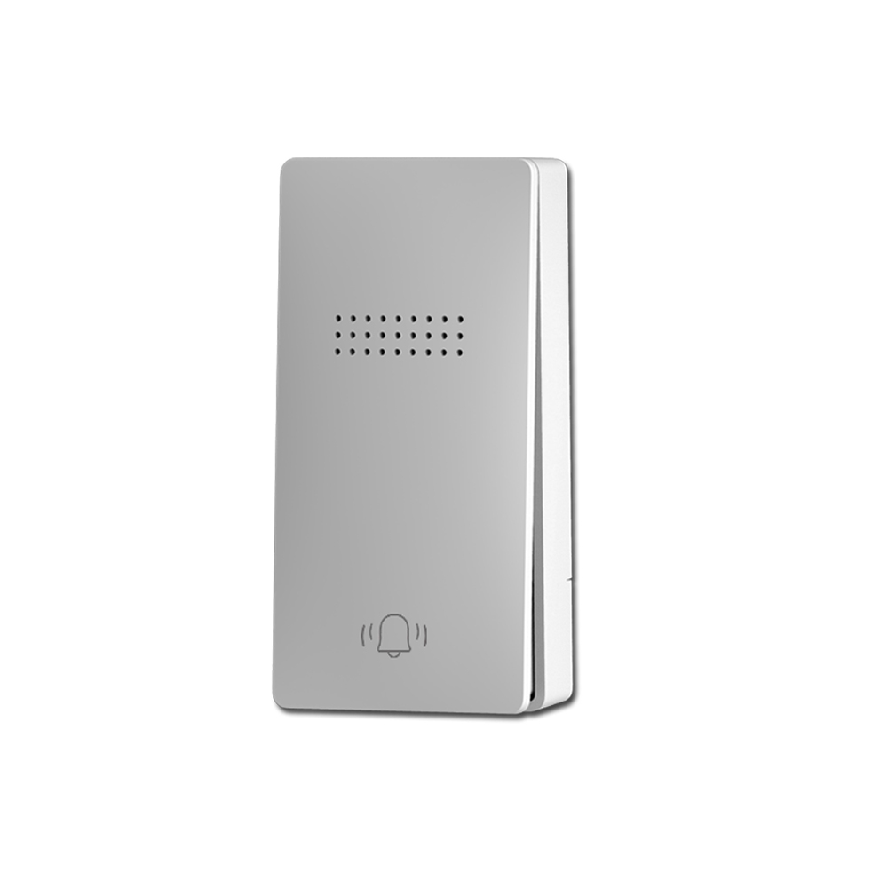 Luminous Small-Sized No Battery Self Powered Wireless Doorbell Outdoor Waterproof US/EU/UK Plug Remote Control Kinetic Door Bell: Red / us