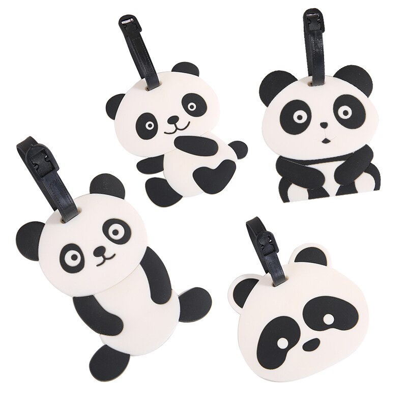 Reise Zubehör Kreative Bordkarte Gepäck Karikatur Kieselsäure Etikett Panda Ausdruck Gepäck Schild Auflistung Schild Sendung Karte