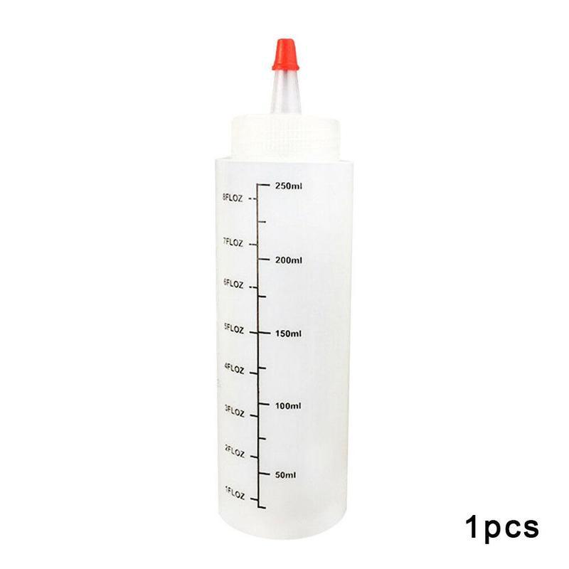 250ml tips flaske saus olje saus cruet beholder kjøkken tilbehør matlaging salat klem krydder dispenser med vektverktøy: Default Title