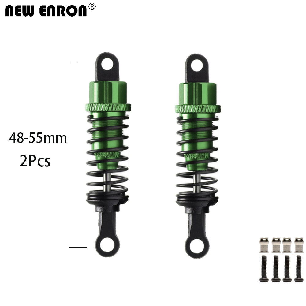 amortiguador de aceite de aleación de Metal ENRON 55mm para 1/18 RC Car WLtoys K929 A949-55 A959 A969 A979: Gris claro