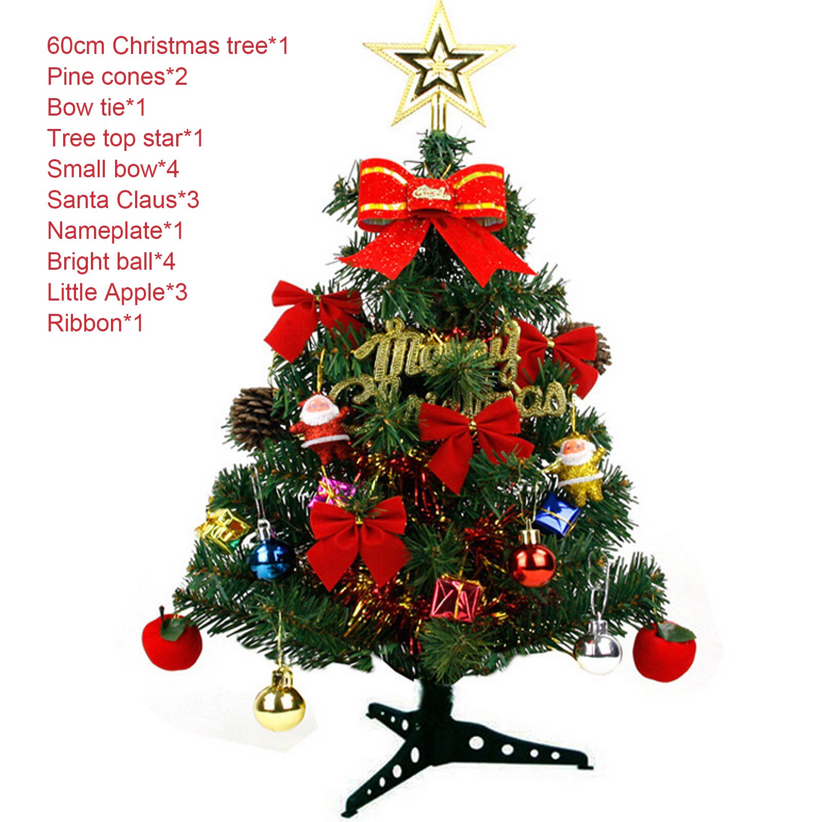 60cm/150cm/180cm Christmas Tree DIY Decorated LED Lights Glowing Christmas Tree Home Year Party Decoration: A