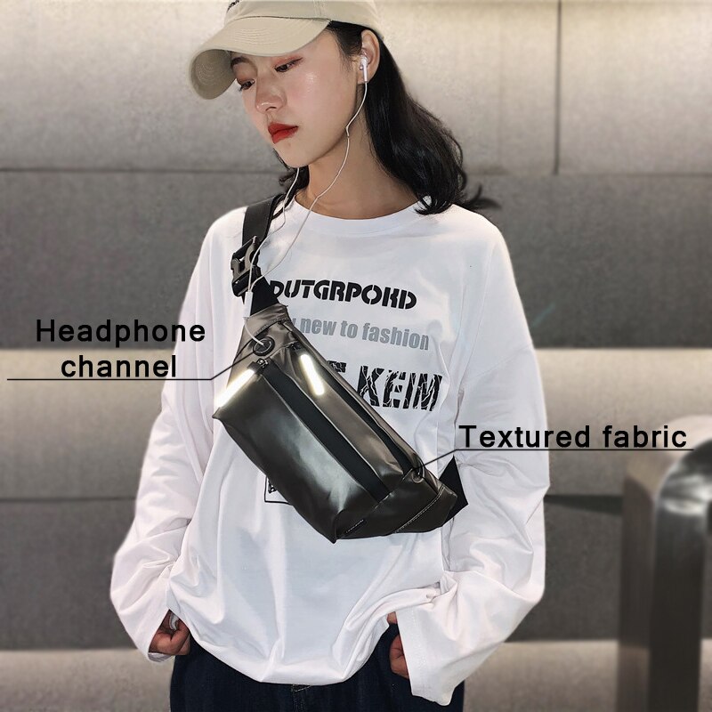 Taille Tasche Frauen Wasserdichte Gürtel Tasche fanny Pack Große Kapazität Crossbody Brust Taschen unisex Hüfte miserabel Tasche