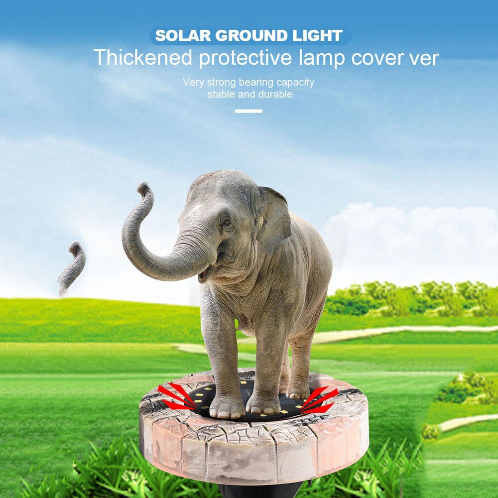 4Pcs Solar Garden Lights Outdoor Waterproof Pathway Deck LED Lights Path Floor Buried Lamp Yard Landscape Underground Lights