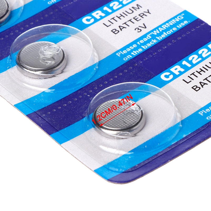 5Pieces 3 Non Rechargeable Round Button Batteries Cell CR1225 Bateries for Watches LED Light Electronic Devices
