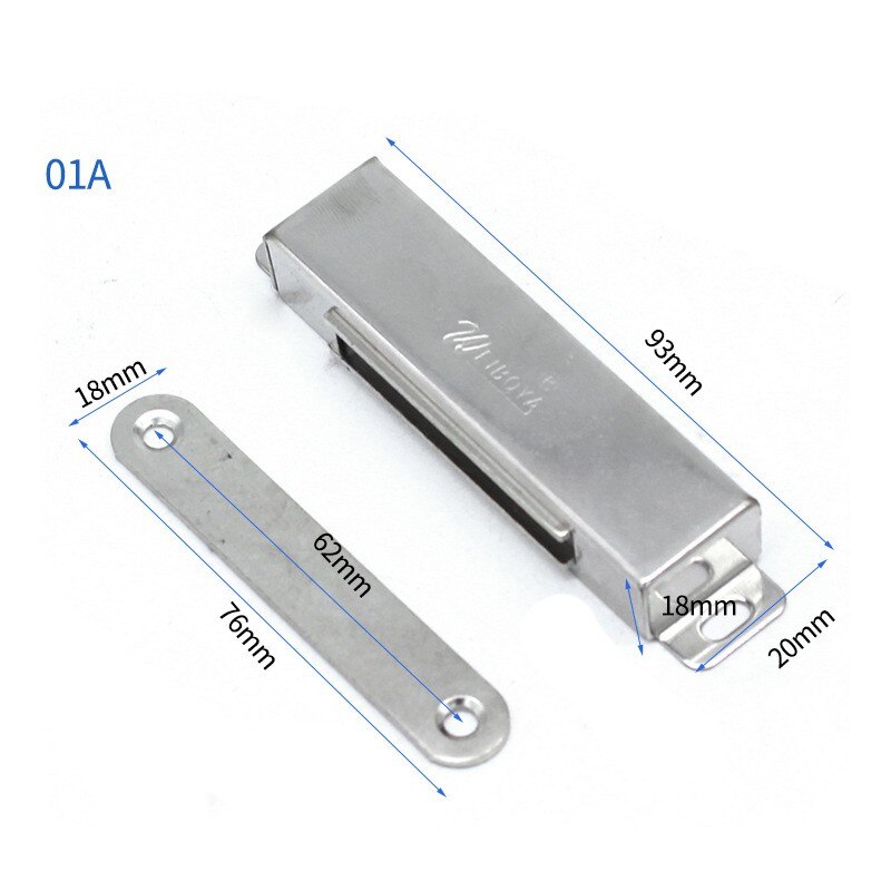 40Kg Keuken Deur Magnetische Deur Touch Zware Magneet Deur Kast Deurslot Kast Jiayi Krachtige Heavy-duty Kast Magneet