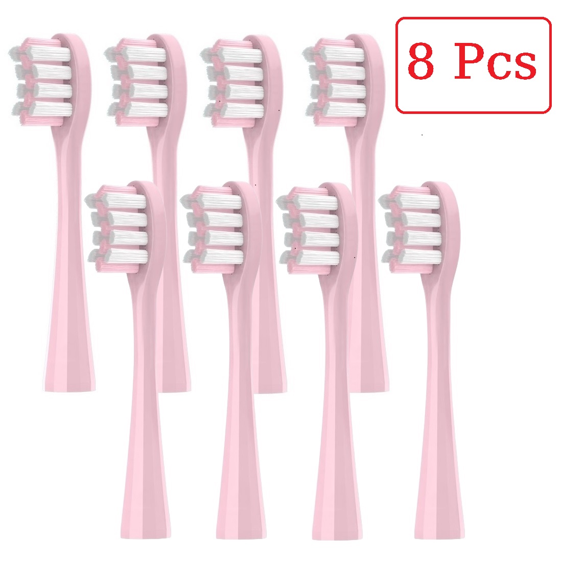 4/8/12/16 Pcs Replacement Brush Heads For usmile Electric Toothbrush Head Deep Clean Type / Soft Bristle Type: Silver