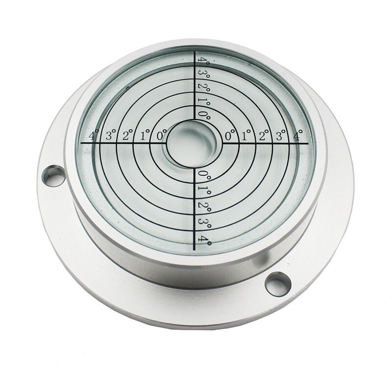 QASE 90*71*20mm Metal Round Spirit Level Bubble Level Measuring Instrument for excavator crane