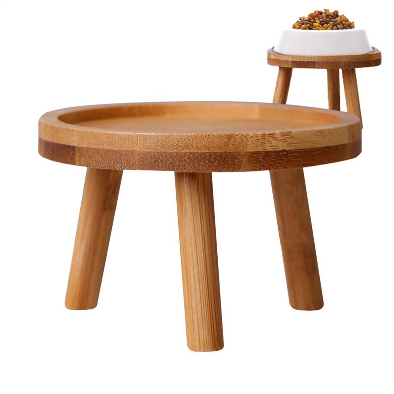 Houten plantenstandaard Bloempot Basishouder Kruk Hoge kruk Balkon Succulente ronde bloemenplank voor binnen en buiten