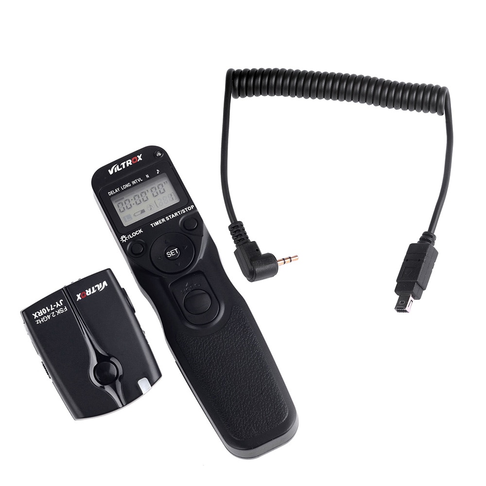 VILTROX 2.4GHZ FSK Wireless Remote Shutter Controller Set Time Lapse N3 Cable for Nikon D90 D600 D3100 D3200 D5000 D5100 D7000