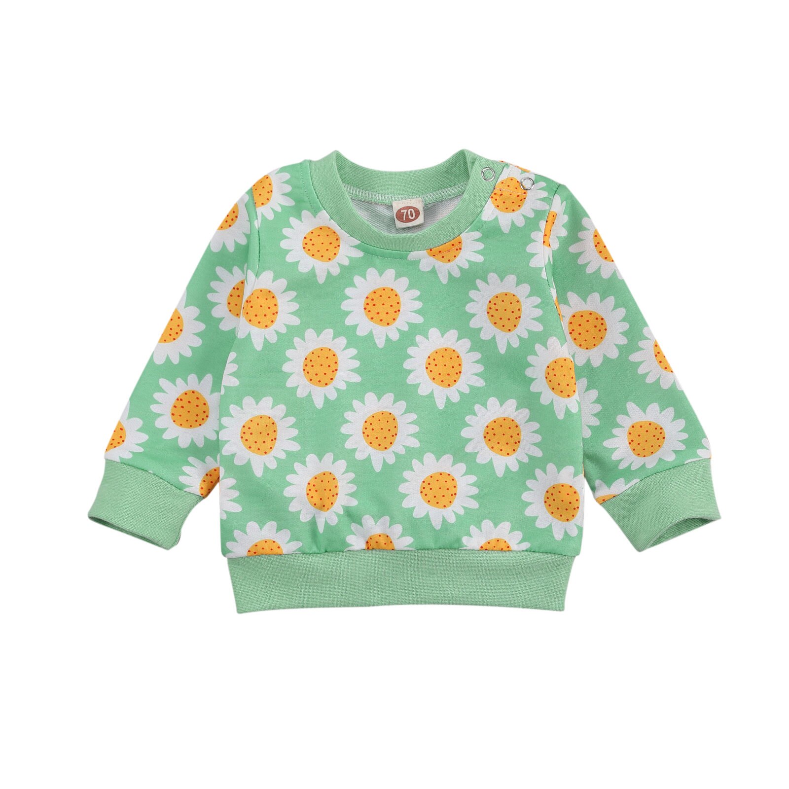 Sweats pour fille 0-24M bébé sweat tournesol hauts de noël pour filles enfants costume non défini bébé fille vêtements sweats à capuche: D / 18M