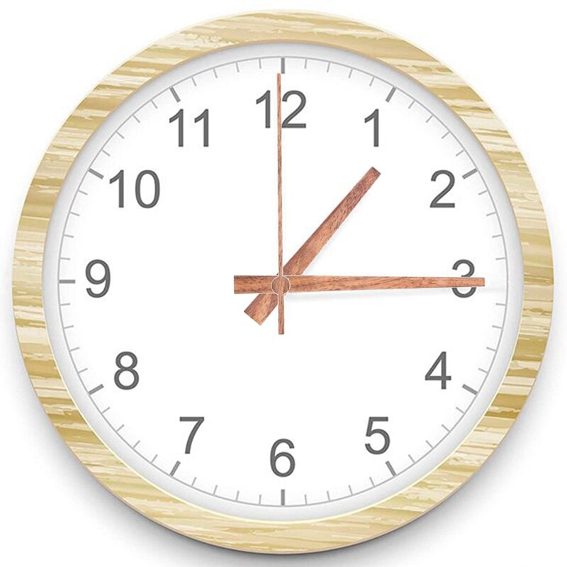 2Pcs Clock Movement Mechanism with 12 Inch Walnut Hands Clock Kit Mechanism for DIY Wall Clock Repair Parts Replacement