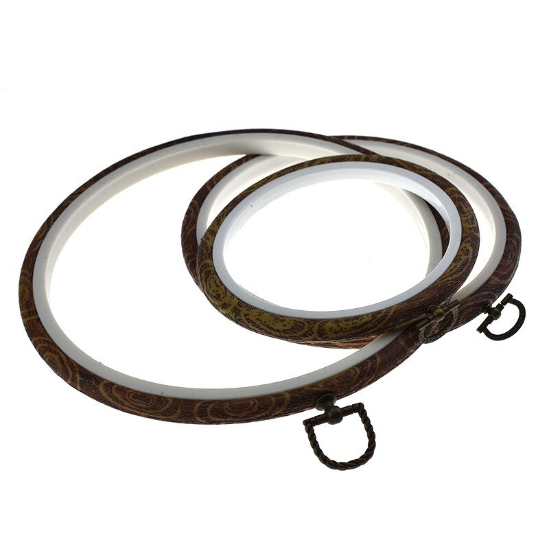 New1pc Embroidery Hoop Photo Frame Cross Stitch Hoop Ring Embroidery Circle Sewing Kit Frame Craft For Art Craft Sewing Decor