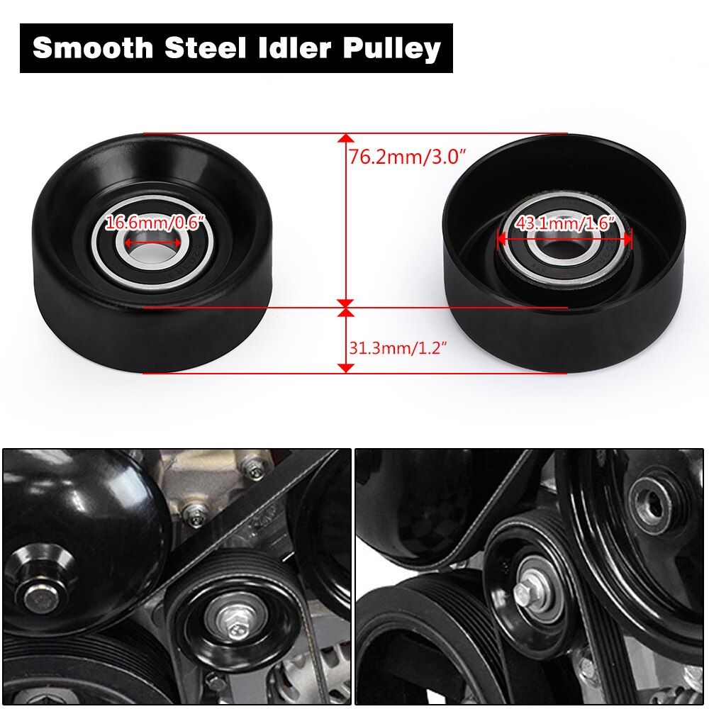 Aluminum Alloy LS/LS1 Alternator Bracket auto product Car accessories Fit for Camaro Durable Generator W/ Rear Brace PQY-ARB02