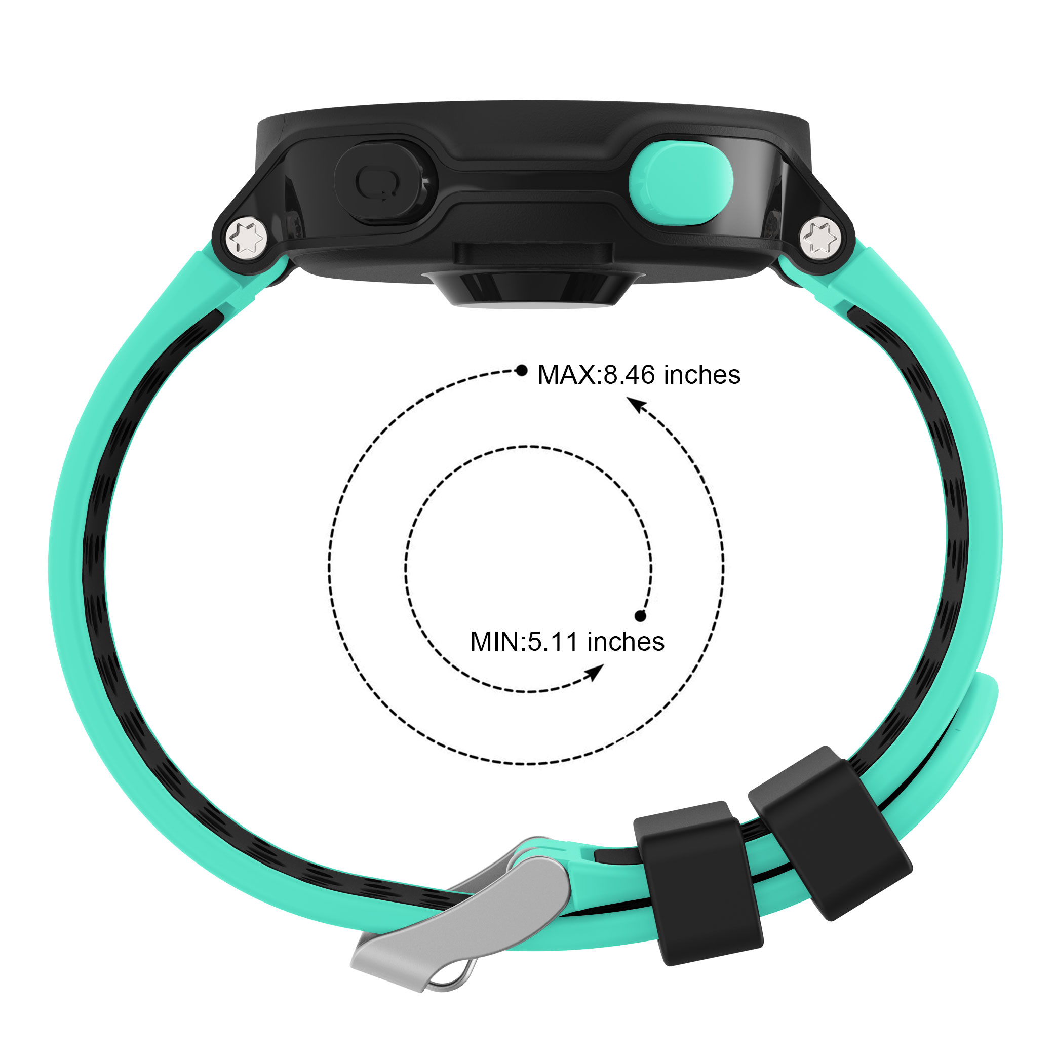 Silicone Replacement Belt Wrist Band Watch Strap for Garmin Forerunner 220 230 235 630 620 735 Approach S20 S5 S6 Smart Watch