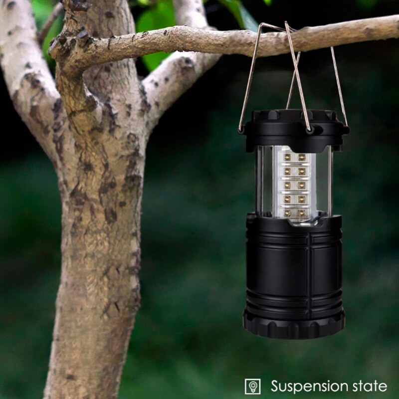 Myj bärbar ljus utomhus hopfällbar led hängande tältlampa 30 led cob campinglykta led campingljus