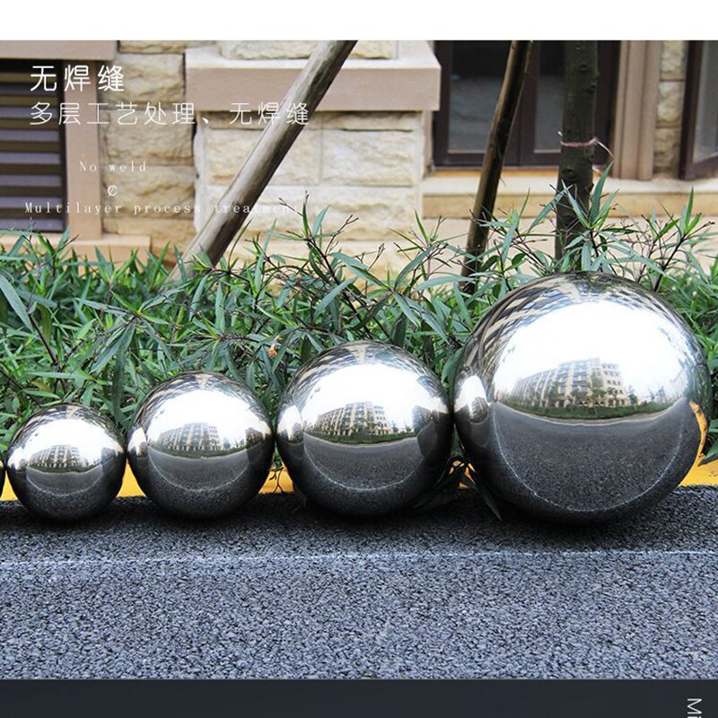 Stainless Steel Mirror Polished Hollow Reflective Garden Sphere for Home Garden Decor Supplies Ornament