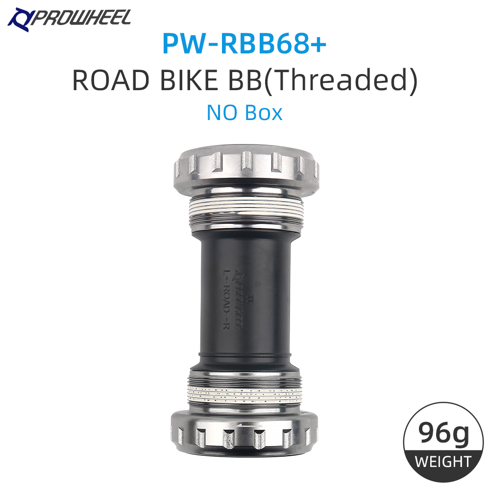 PROWHEEL RBB68/BB68/MBB73/BB73 soporte inferior de bicicleta MTB/carretera Hollowtech rodamiento para 68MM 68/73MM Shimano manivela BB: Blanco