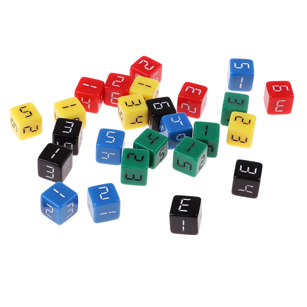 Jouet de dés à Six faces pour donjons et Dragons, 5 couleurs, 16mm, D6, MTG TRPG