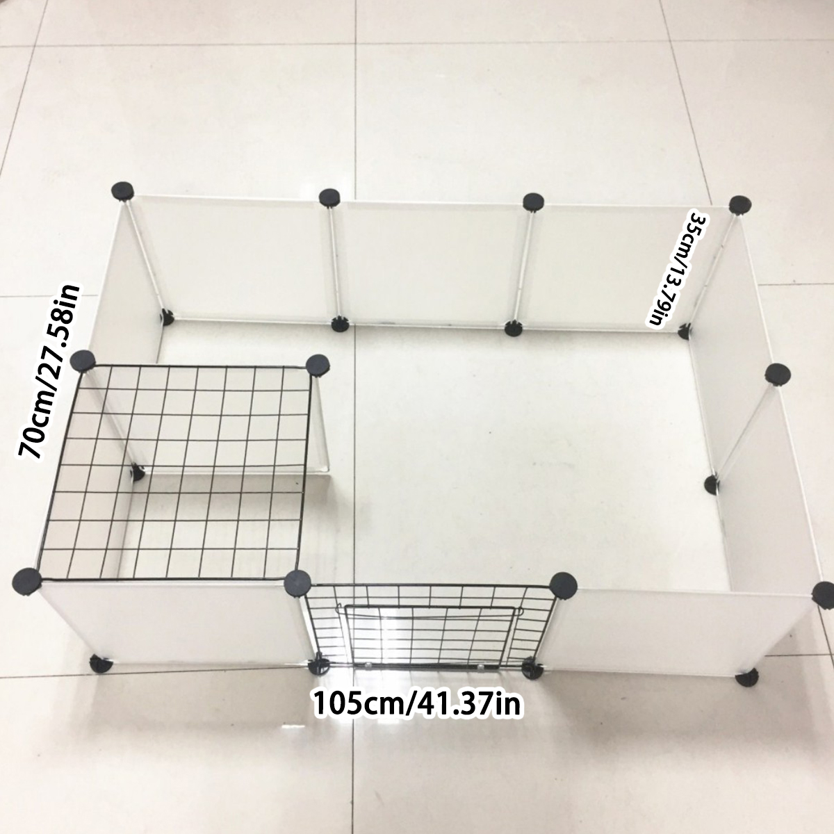 Isolatiebord voor kleine dieren, beschermhek voor kleine en middelgrote honden, verwijderbaar hek voor huisdieren, transparante kooi, kattenkooi, afneembaar en wasbaar: plum