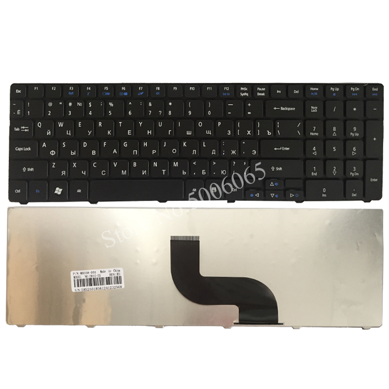 teclado para ordenador portátil RU para Acer Aspire 5750 5750G 5253 5333 5340 5349 5360 5733 5733Z 5750Z 5750ZG 5253G, teclado negro ruso