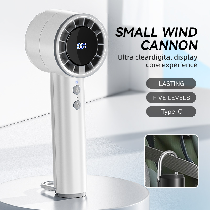 Xiaomi mini Klimatyzator Lodowy Przenośny Akumulatorowy Wentylator z Wyświetlaczem doprowadziło 5 Prędkości Super Chłodzący turbosprężarka Wentylator Podróżny: Burgundowy