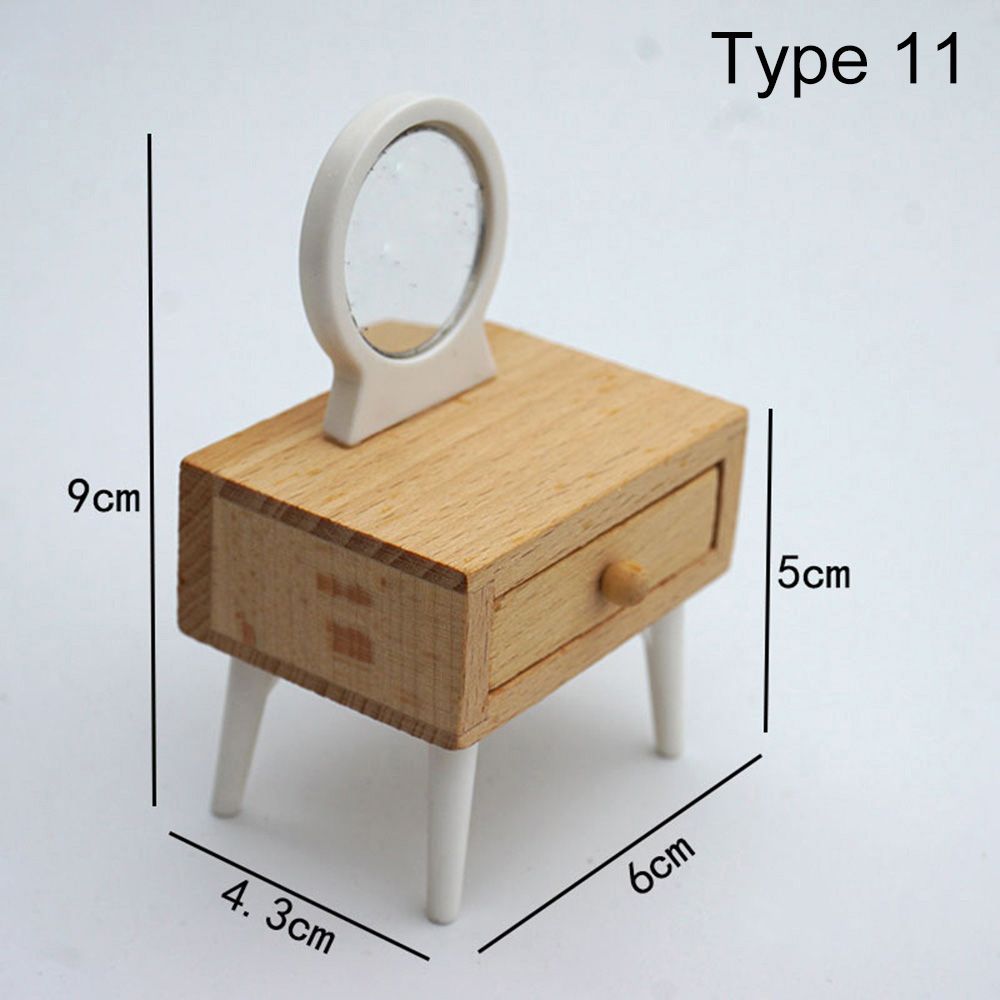 1:12 Schaal Poppenhuis Miniatuur Meubels Sofa Bed Kledingkast Tv Kast Mini Inrichting Scene Model Spelen Huis Micro Landschap: Type 11