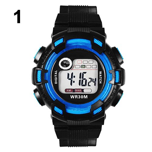 Herenhorloge waterdicht sport digitaal multifunctioneel alarm bergbeklimmer polshorloge digitaal horloge mannelijk heren: Blauw