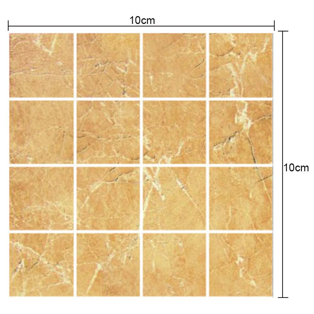 10pcs Waterproof Tiles Mosaic Sticker Kitchen Bath Toilet Adhesive Modern Simplicity Mildew-proof Moisture-proof PVC Wallpaper: MSC004