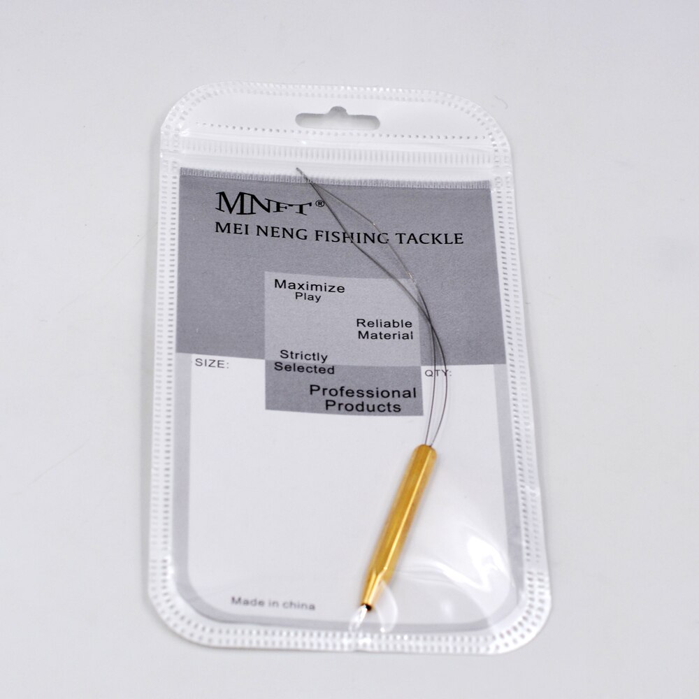 MNFT 1PCS Brass Bobbin Threader Fly Fishing Tying Thread Half Hitch Tool Fly Fishing Bug Binding Tools