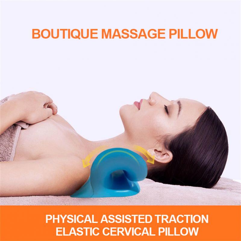 Neck Shoulder Stretcher Relaxer Massage Pillow For Neck Cervical Chiropractic Traction Back Stretching Physiotherapy