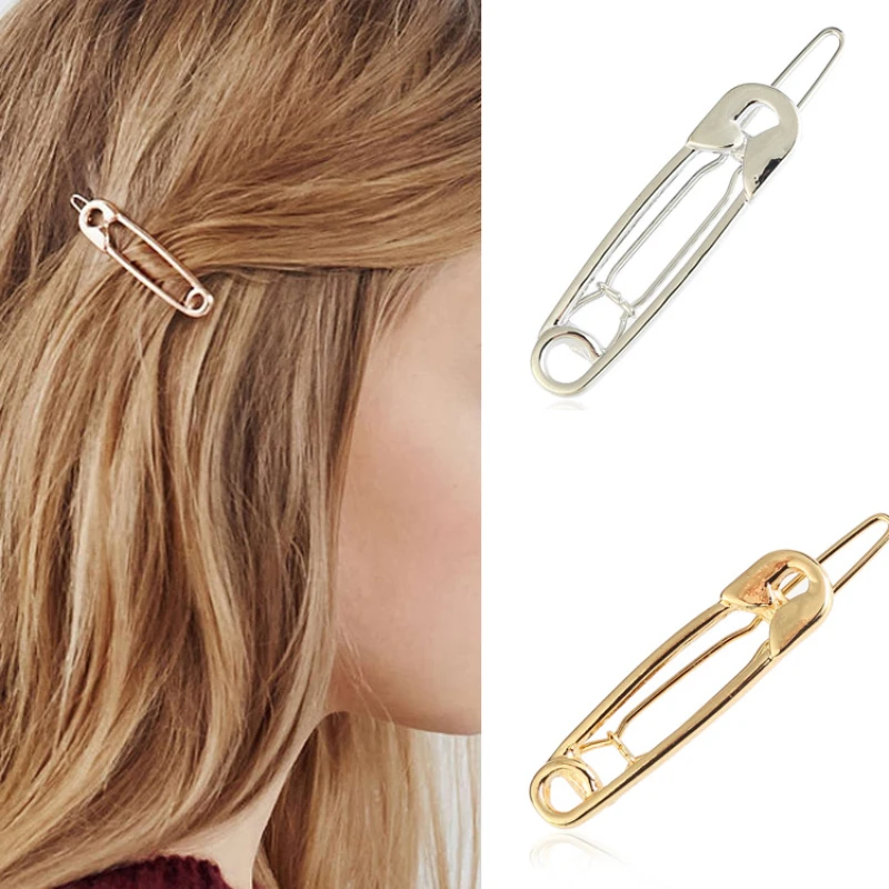 Trendy geometrische haarspeld voor dames Coole punkstijl onregelmatige haarclip Perfect modeaccessoire voor hiphop en feesten