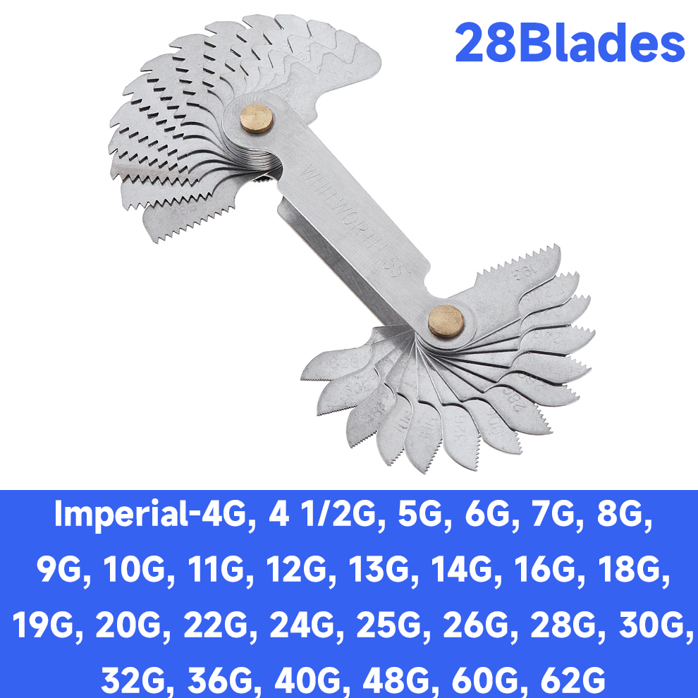 20-58 Blades Screw Pitch Gauge Metric & Imperial &... – Grandado