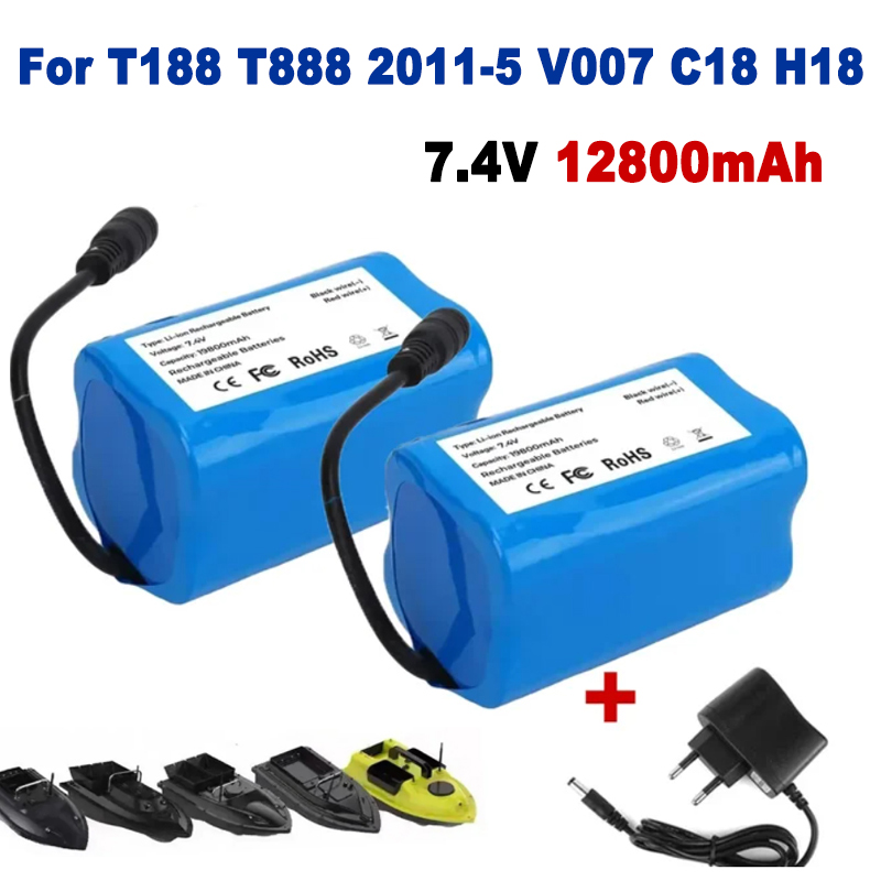 Akumulator 7,4 V 19800 mAh do T188 T888 2011-5 V007 C18 H18 So on Zdalnie sterowany RC Przynęta na ryby Części do łodzi