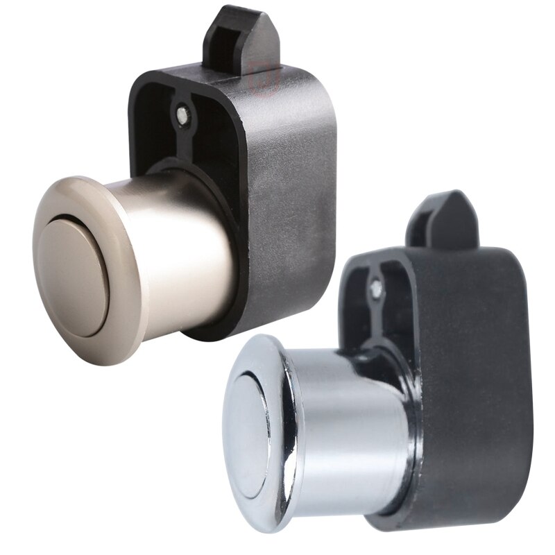 Meubels Hardware Mini Push Lock Knop Vangst Lock Kast Deurknop Camper Caravan Rv Kast Lade Push Klink