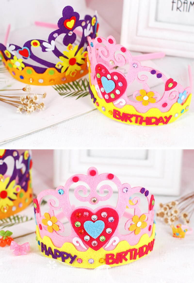Kreative DIY Handwerk Spielzeug Pailletten Crown Blume Stern Muster Kindergarten Kunst EVA Schaum Papier Spielzeug Für Kinder Party Dekoration