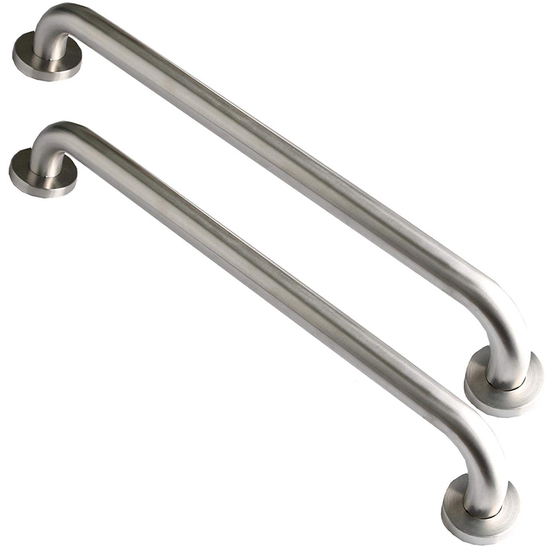 2 Pack 16Inch Shower Grab Bar,Stainless Steel Bathroom Grab Bar Handle,Bathroom Shower (1.25inch Diameter: Clear