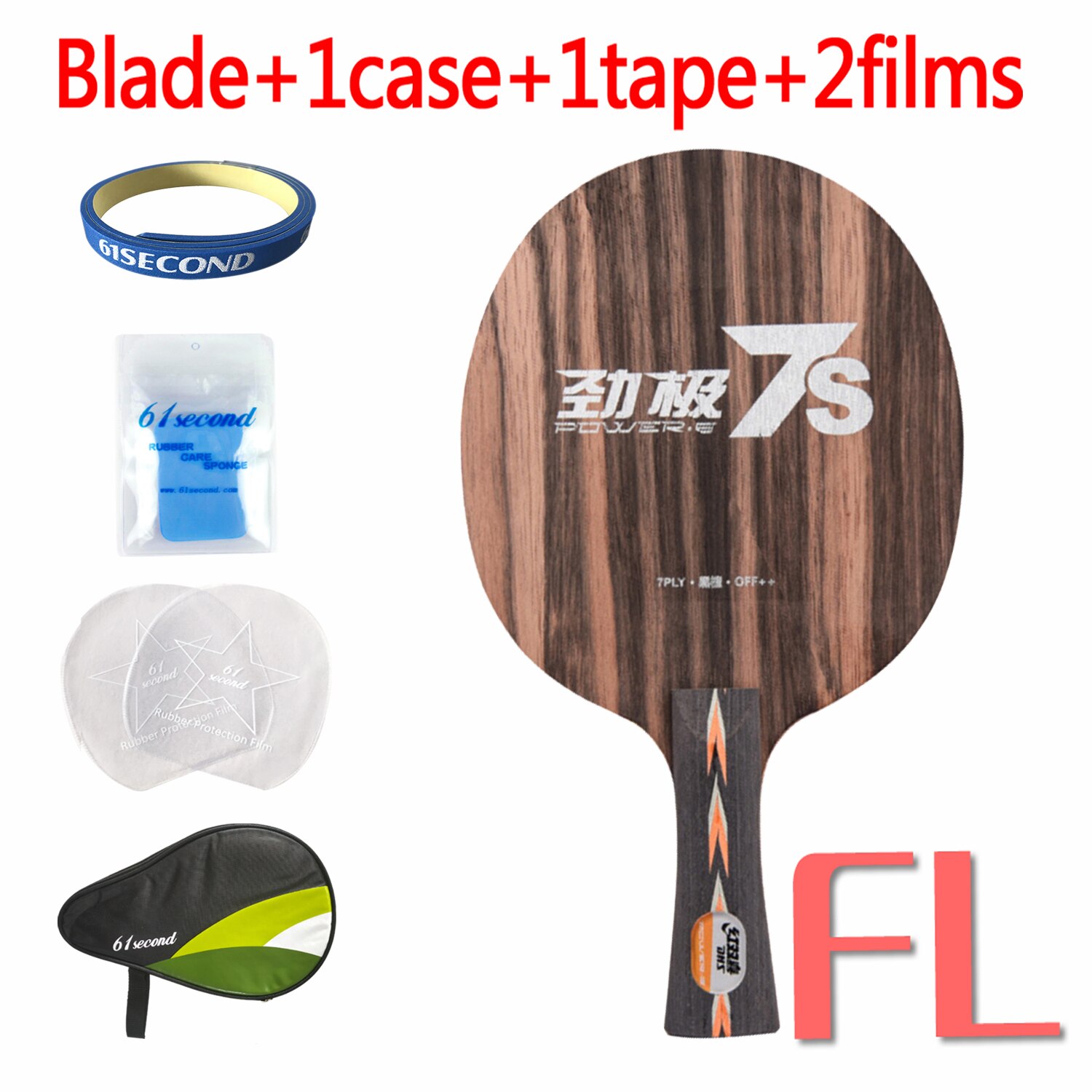 DHS POWER.G7 PG7 PG7S PG.7 PG 7 Table Tennis PingPong Blade: 7S  FL with HM case