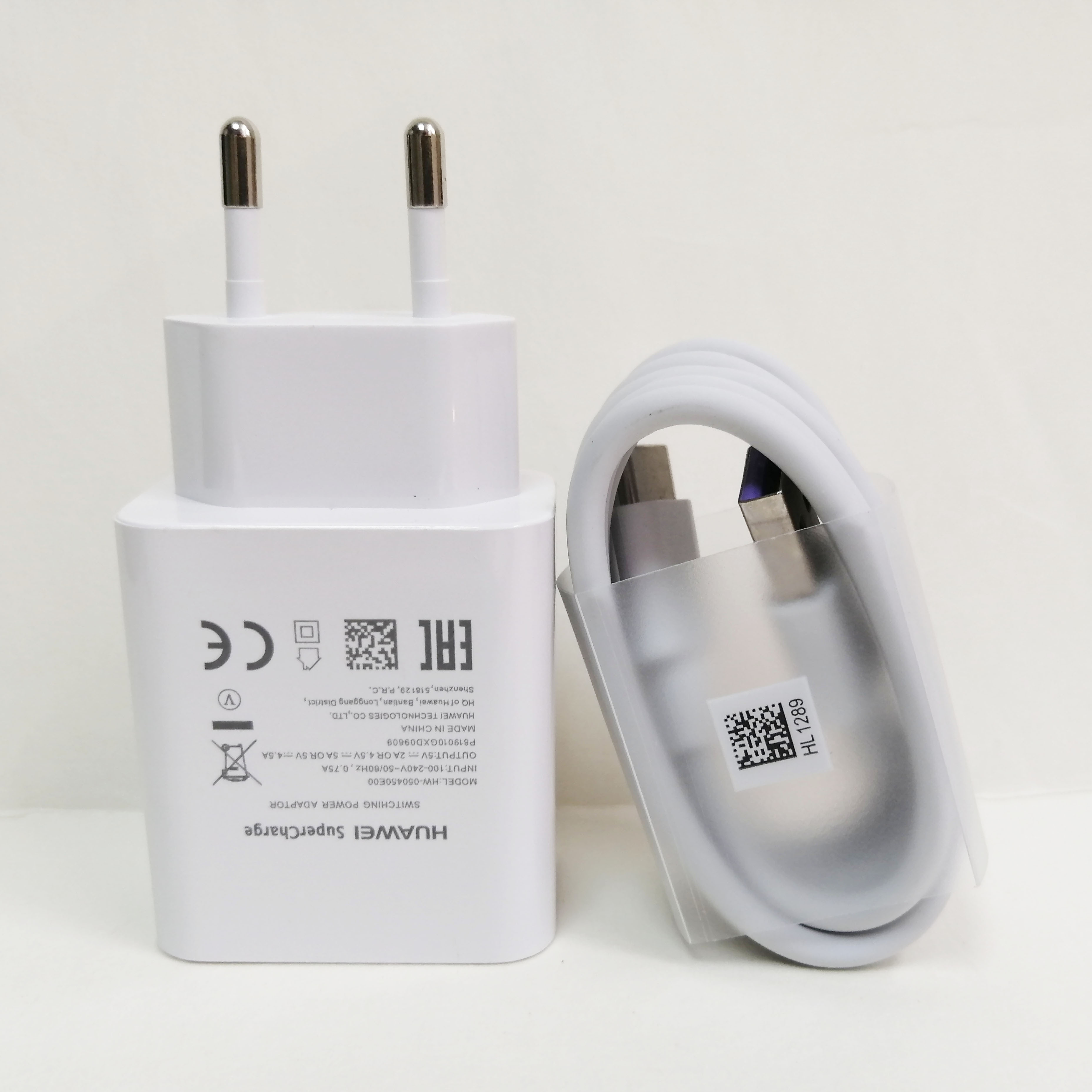 Originele Huawei Usb Charger Muur Travel Supercharge 5V4.5A 5A Usb Type C Kabel P20 Pro Lite P10 P9 Plus Mate 10 Pro Mate 9 Pro: EU Chargerand Cable