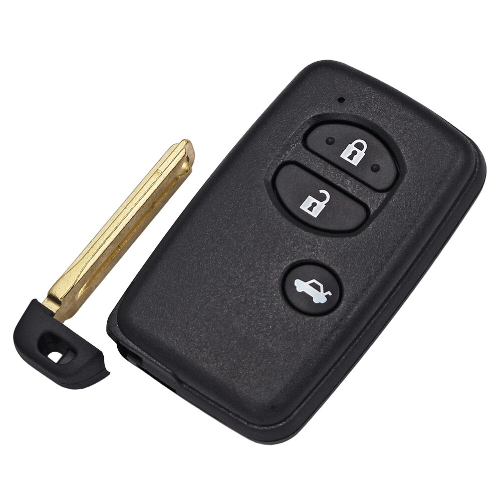 3 Button Remote Car Key Shell Case Fob for Toyota Prius Land Cruiser 4Runner With Insert small key HYQ14AAB Black