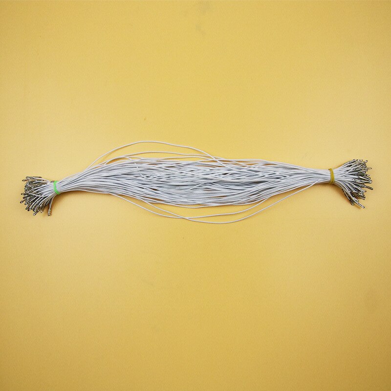 Cordón elástico de púas para mascarillas, cuerda redonda elástica con púas de Metal, sujetador para fabricación de máscaras, encuadernación de libros