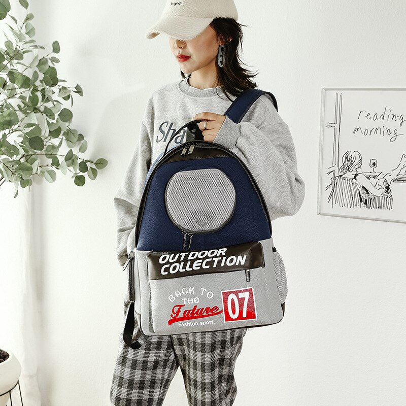 Moorpet Mode Canvas Tas Huisdier Slijtvaste Water Proof Outdoor Draagbare Kat Rugzak Kat Accessoires Kat Carrier