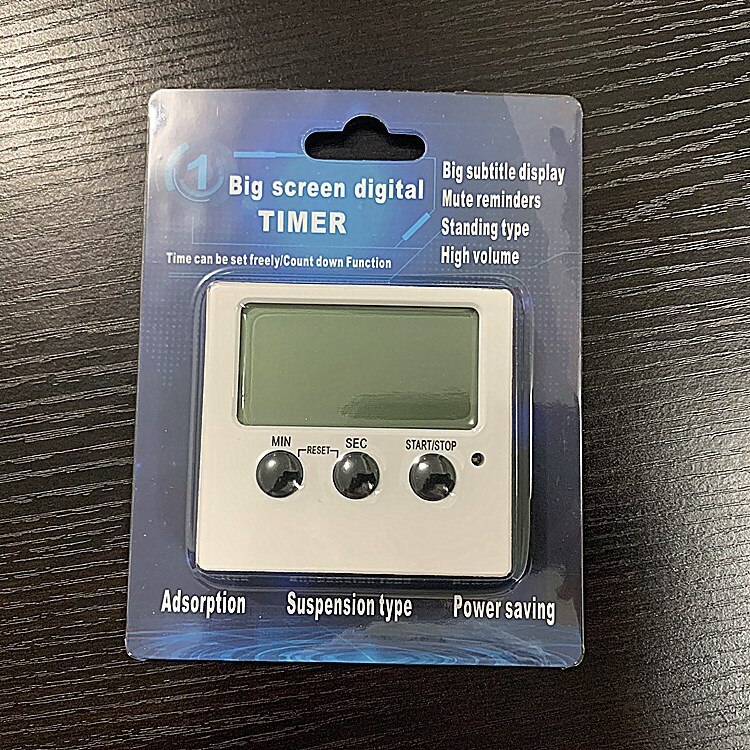 1 Pc Grote Lcd Digital Kitchen Countdown Timer Stopwatch Alarm Met Stand Kookwekker Praktische Koken Wekker: Default Title