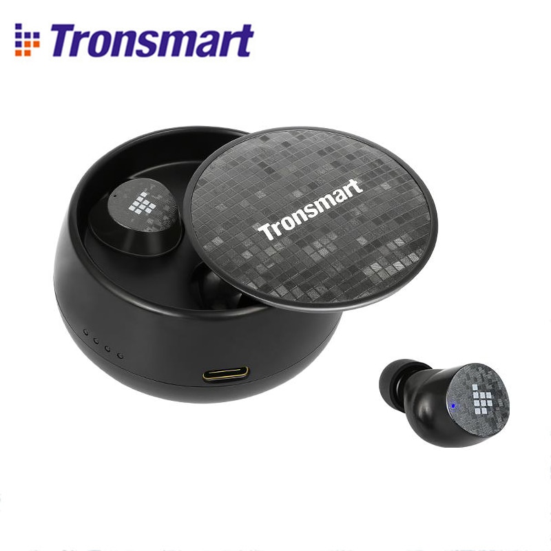 Tronsmart Spunky Pro Bluetooth 5.0 TWS Earbuds IPX5 Waterproof Earphones Deep Bass Voice Assistant Wireless Charging Headset