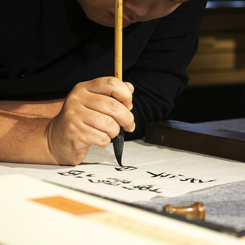 Meerdere Haar Chinese Schilderen Schrijven Borstel Voor Beginner Reguliere Script Praktijk Kalligrafie Handschrift Praktijk Craft Supply