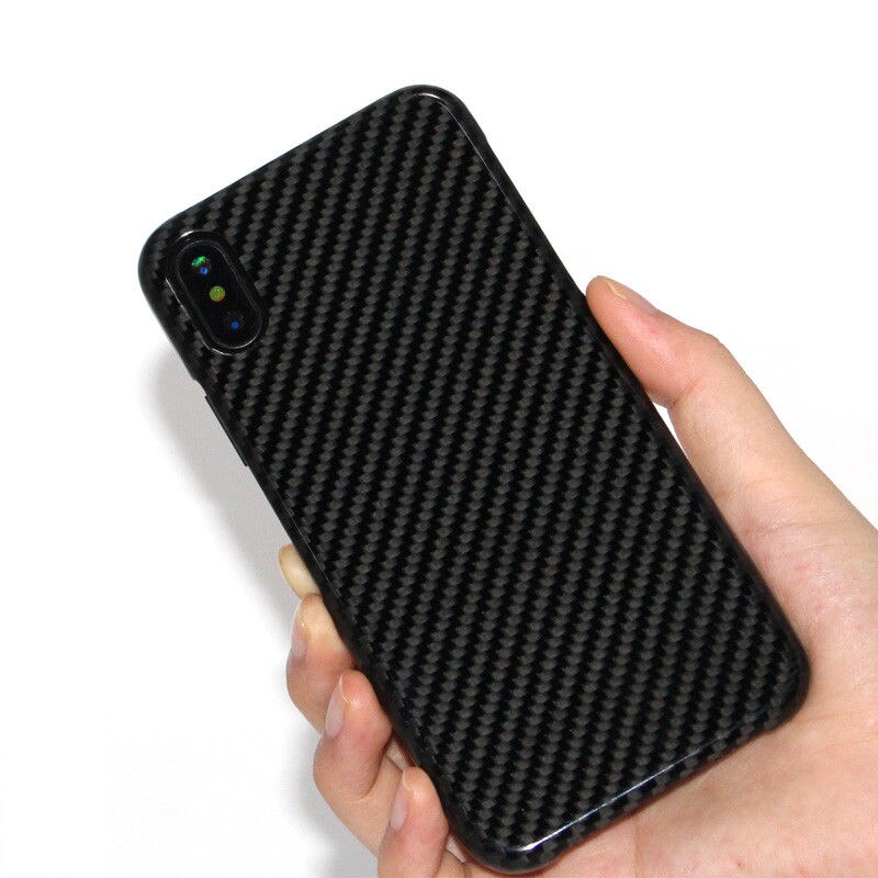 Mobiele Telefoon Protector Case Real Carbon Fiber Cover Case Voor Iph X