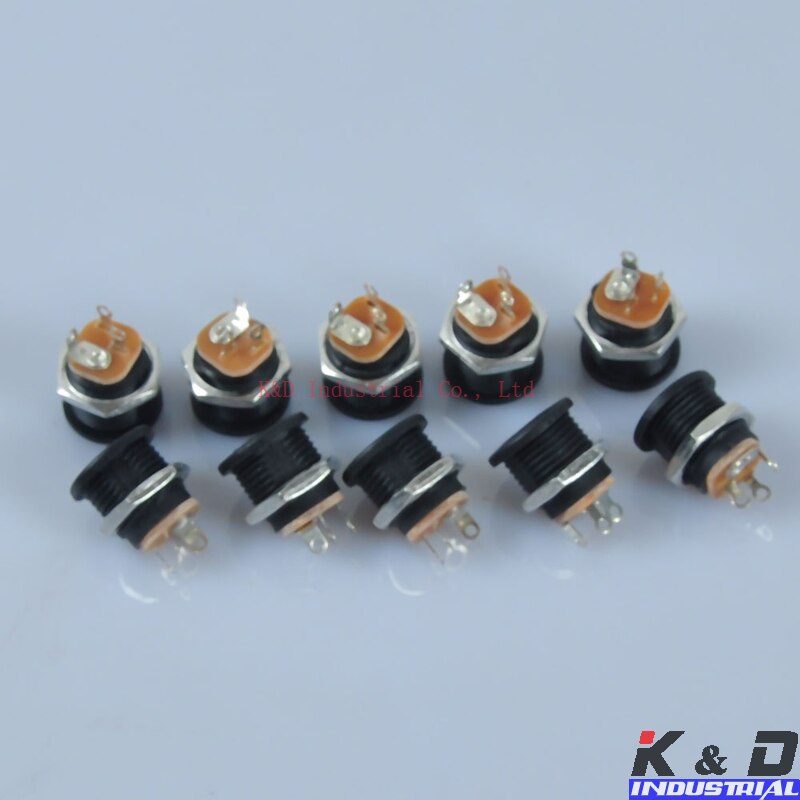 10x Power Jack Socket - 2.1mm Screw Nut - DIY Effect Pedal Power Supply