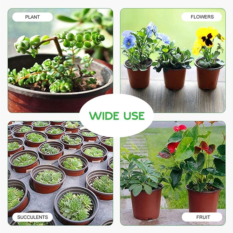 20pcs Plastic Plant Pot Garden Flower Planter Plastic Plant Nursery Pots Grow Box Flower Seedling Pots