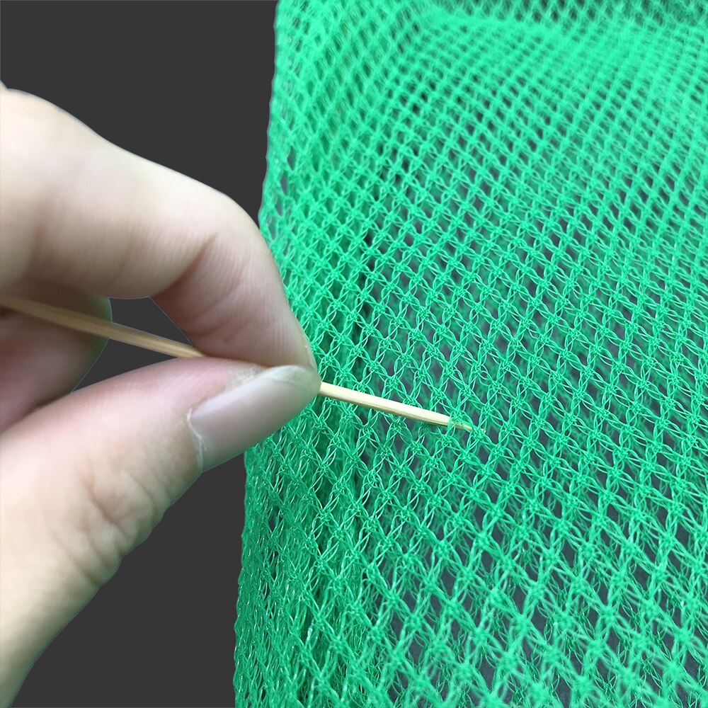 Verkkopussi muovinen nylon verkkopussi verkkopussi taitettava kalastusvälineet paksuus pieni ristikko verkot elävät kalaverkot pussipussi