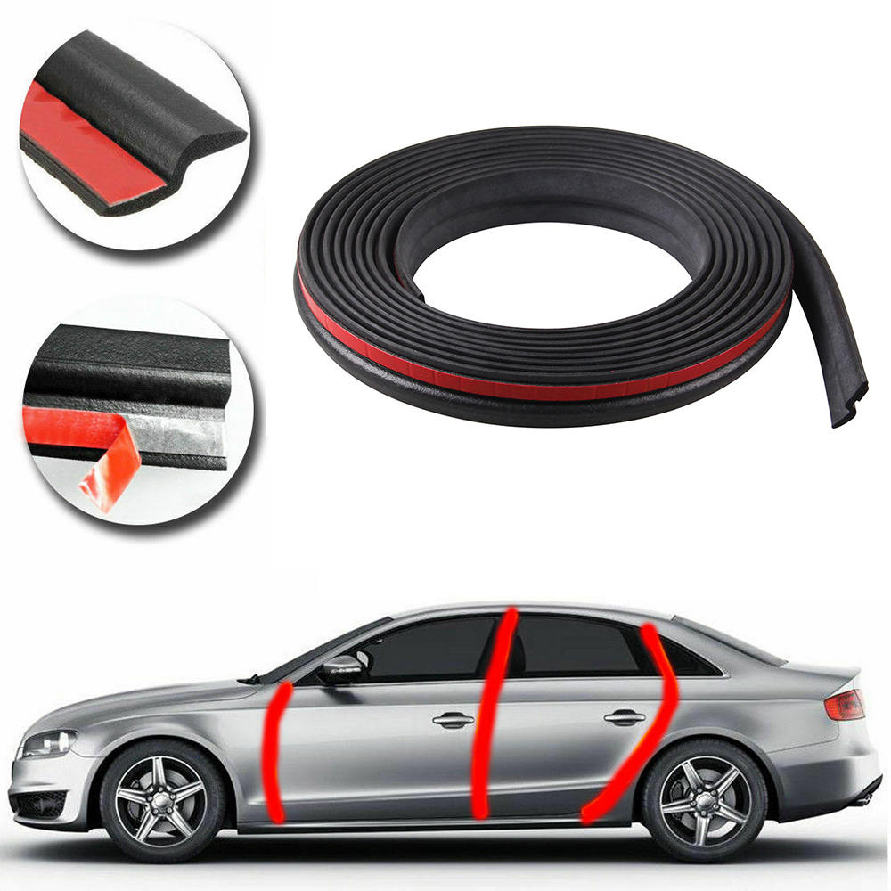 Auto Deur Afdichting Strip 4 M type Z Deur Afdichting Autodeur Tochtstrip Z Afdichting Geluid Auto Rubberen Rand Trim geluidsisolatie
