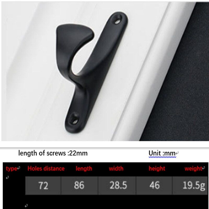 Schrank Tür Griff Aluminium Legierung Matte Schwarz Griff Schwarz Schrank Griffe Schublade Knöpfe Möbel Griff Hardware: type3